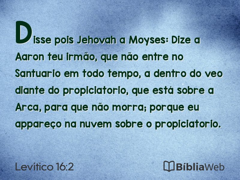 Levítico 16:2 em imagem para compartilhar