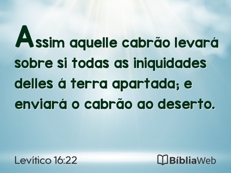 Levítico 16:22 em imagem para compartilhar