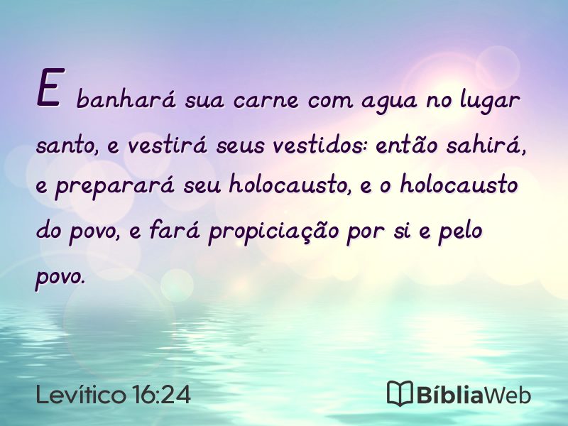 Levítico 16:24 em imagem para compartilhar