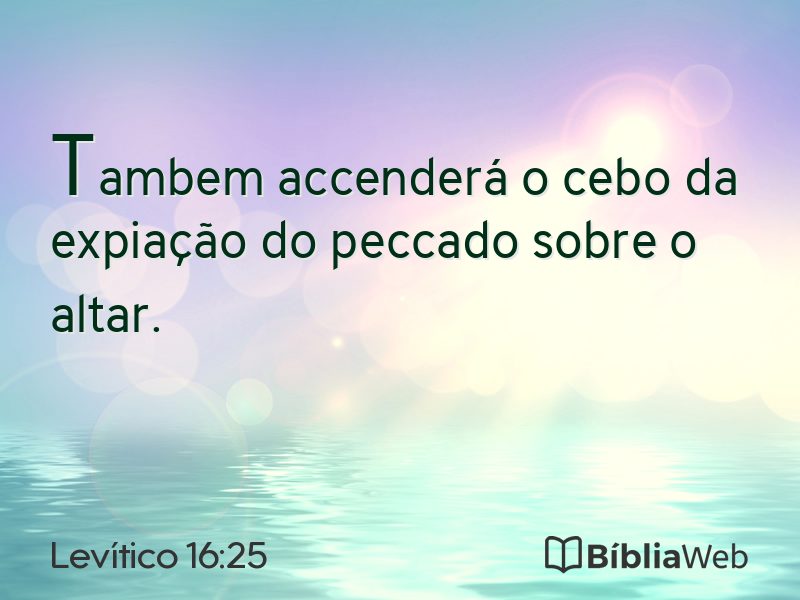 Levítico 16:25 em imagem para compartilhar