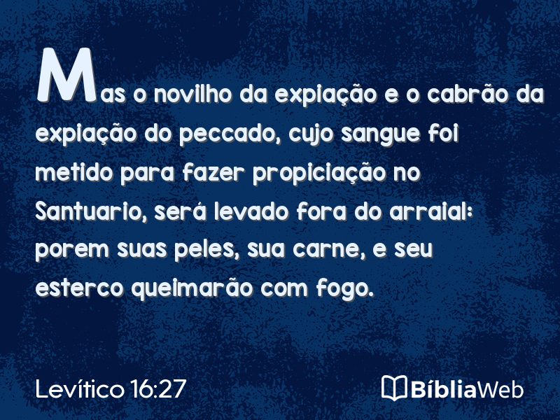 Levítico 16:27 em imagem para compartilhar