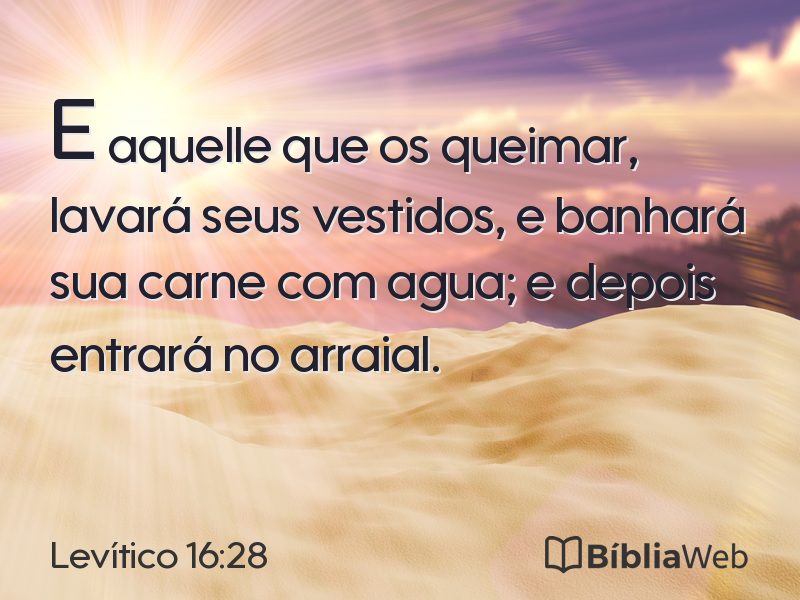 Levítico 16:28 em imagem para compartilhar