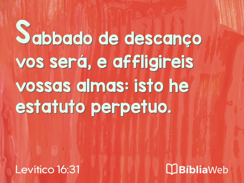 Levítico 16:31 em imagem para compartilhar