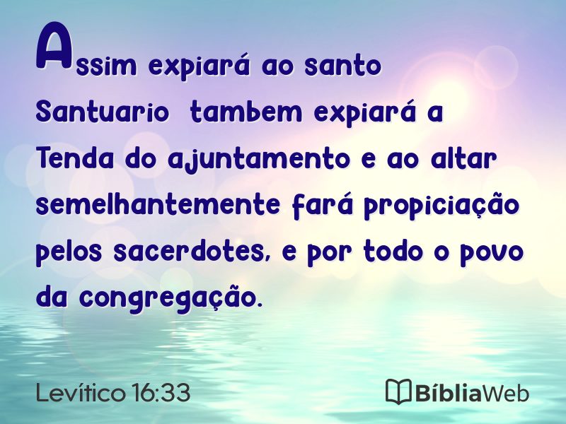 Levítico 16:33 em imagem para compartilhar