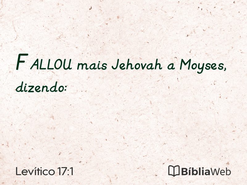 Levítico 17:1 em imagem para compartilhar