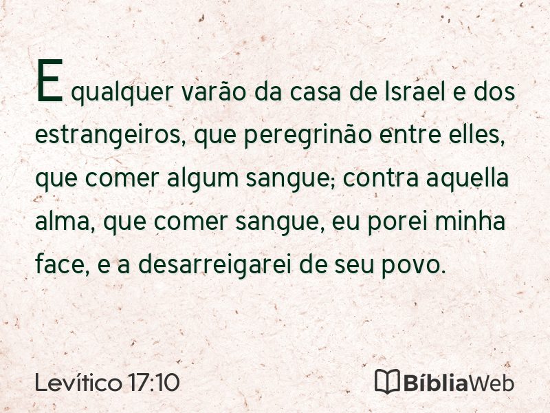 Levítico 17:10 em imagem para compartilhar