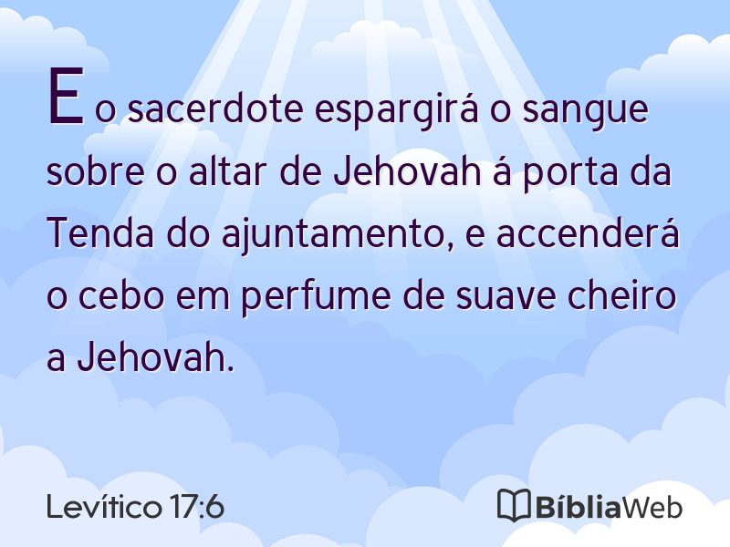 Levítico 17:6 em imagem para compartilhar