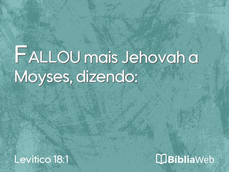 Levítico 18:1 em imagem para compartilhar
