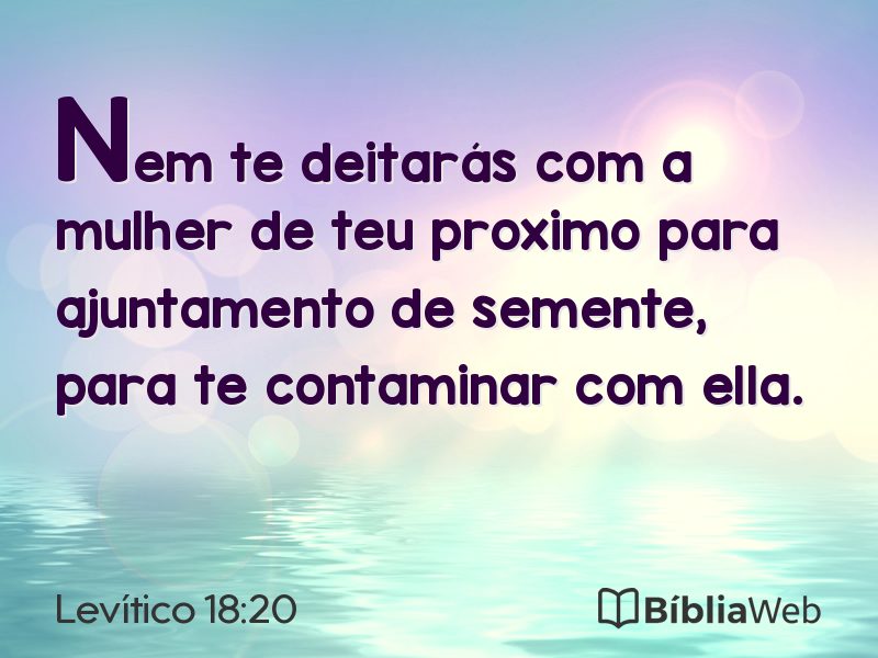 Levítico 18:20 em imagem para compartilhar