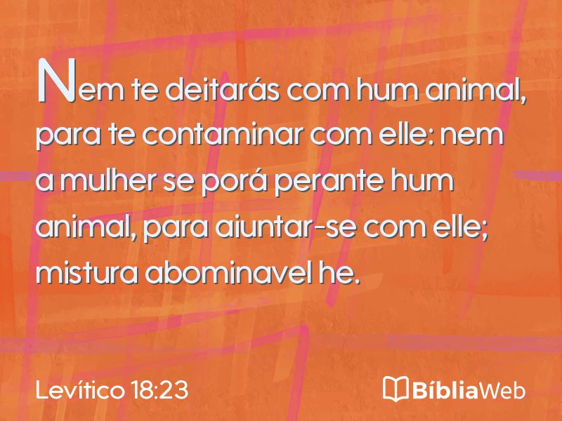 Levítico 18:23 em imagem para compartilhar