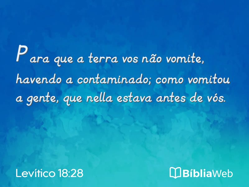 Levítico 18:28 em imagem para compartilhar