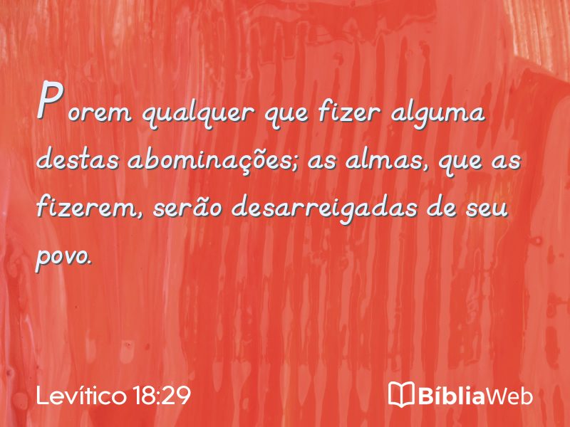 Levítico 18:29 em imagem para compartilhar