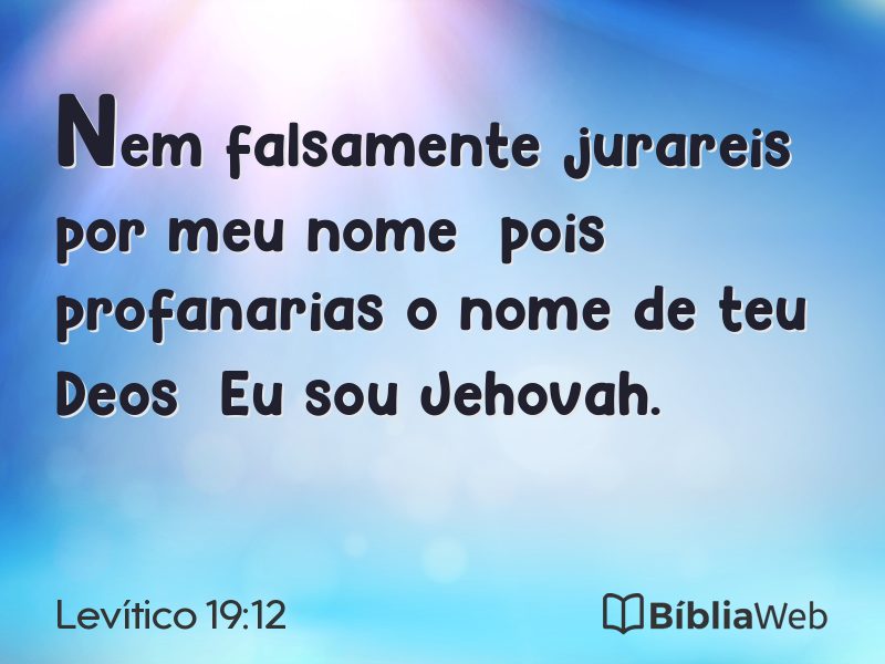 Levítico 19:12 em imagem para compartilhar