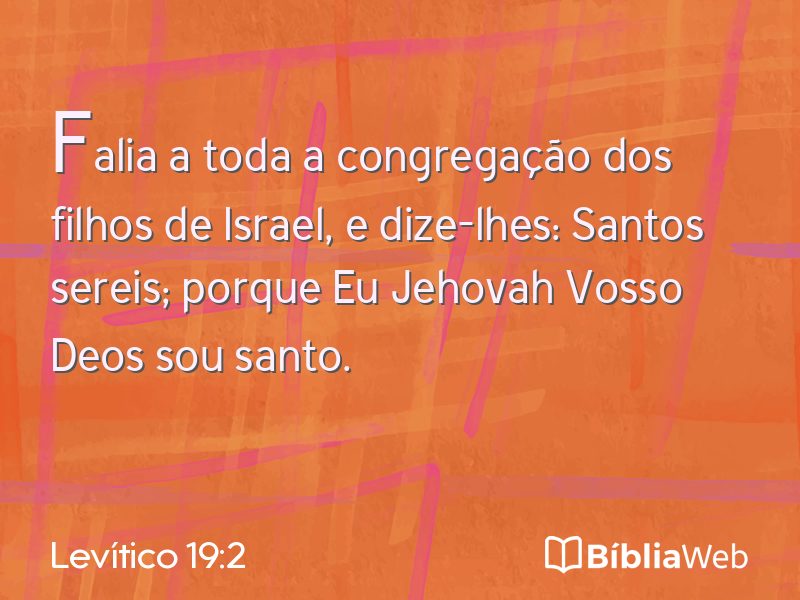 Levítico 19:2 em imagem para compartilhar