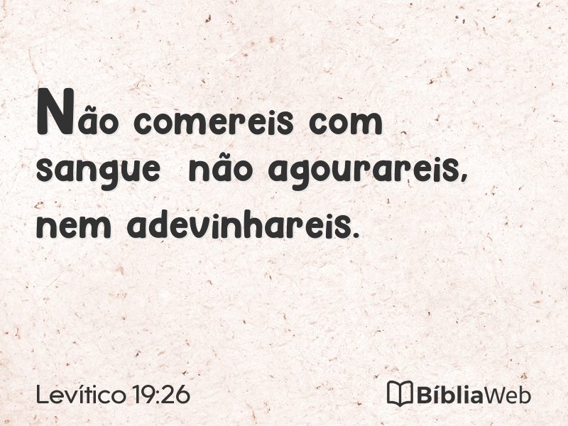Levítico 19:26 em imagem para compartilhar