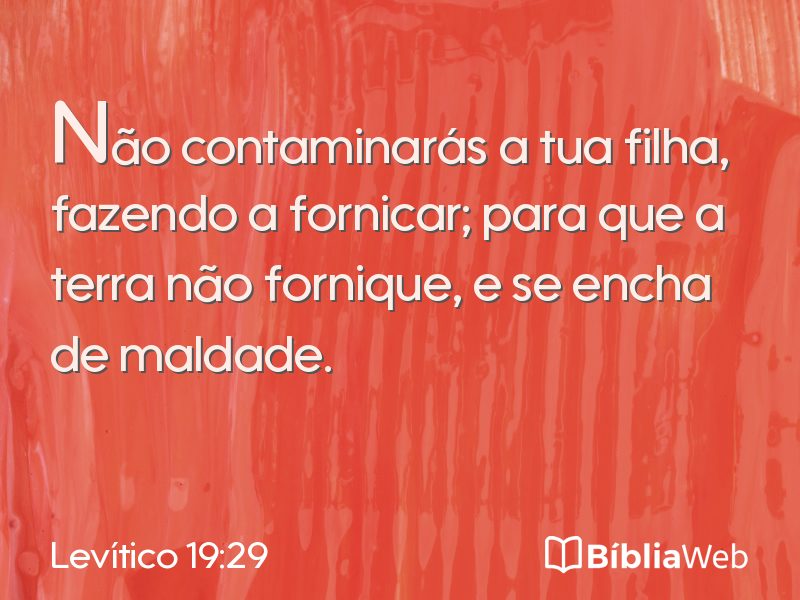 Levítico 19:29 em imagem para compartilhar
