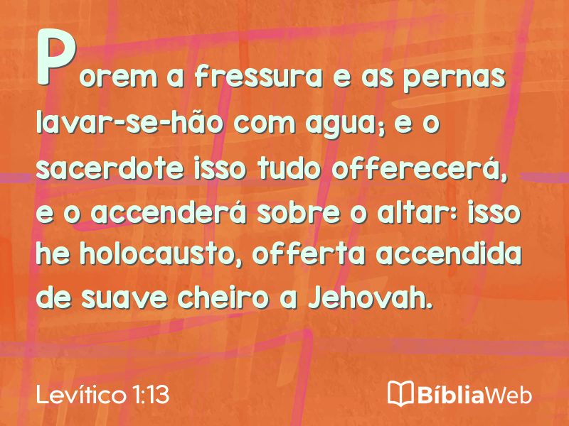 Levítico 1:13 em imagem para compartilhar