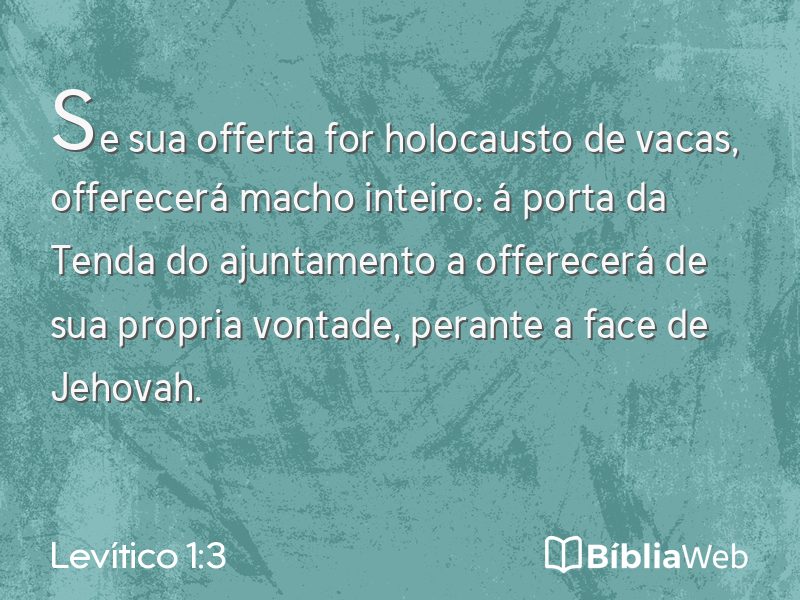 Levítico 1:3 em imagem para compartilhar