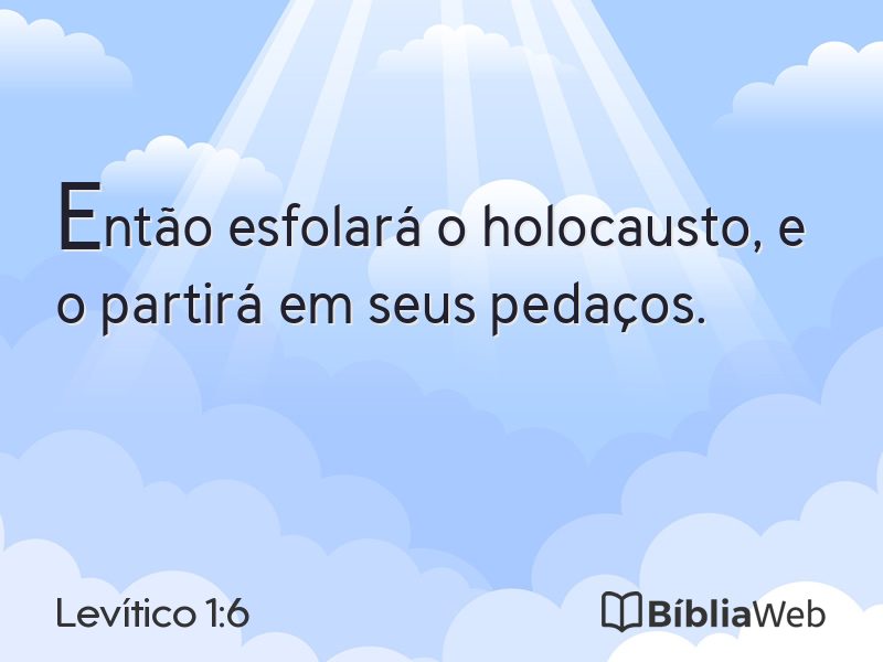 Levítico 1:6 em imagem para compartilhar