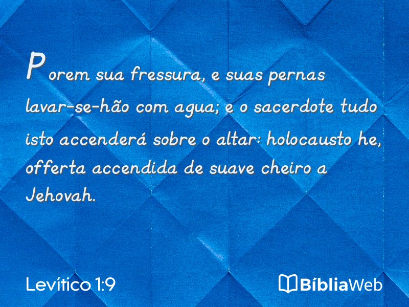 Levítico 1:9 em imagem para compartilhar