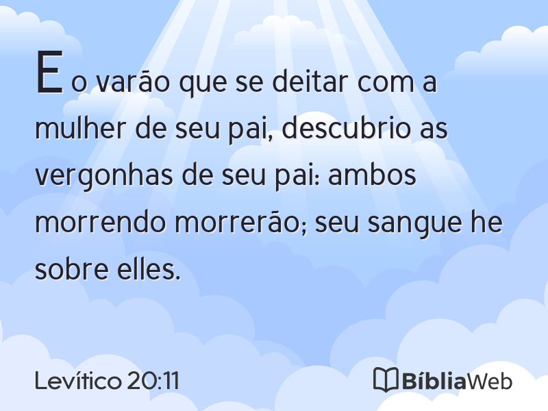 Levítico 20:11 em imagem para compartilhar