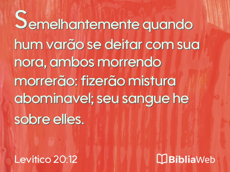 Levítico 20:12 em imagem para compartilhar