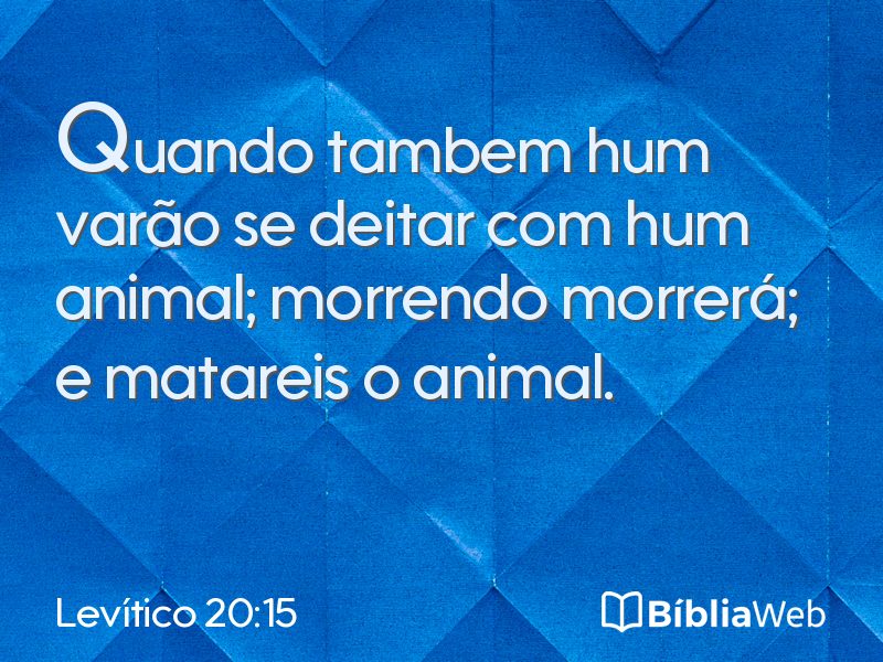 Levítico 20:15 em imagem para compartilhar