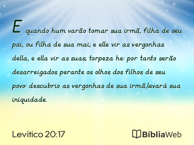 Levítico 20:17 em imagem para compartilhar
