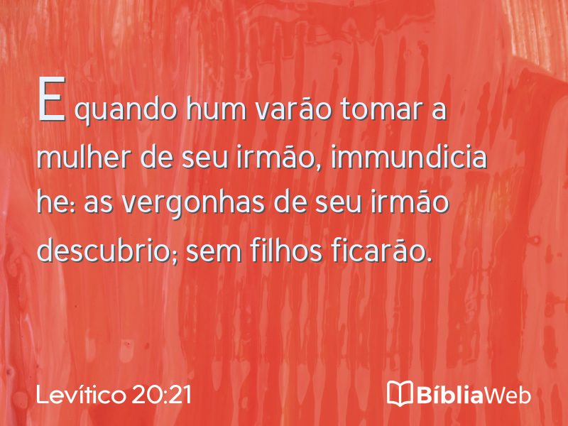 Levítico 20:21 em imagem para compartilhar