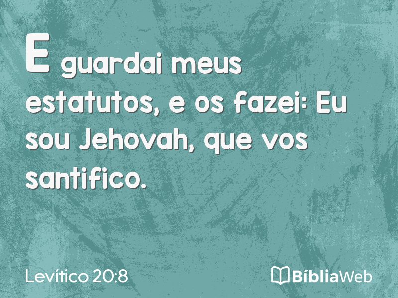Levítico 20:8 em imagem para compartilhar