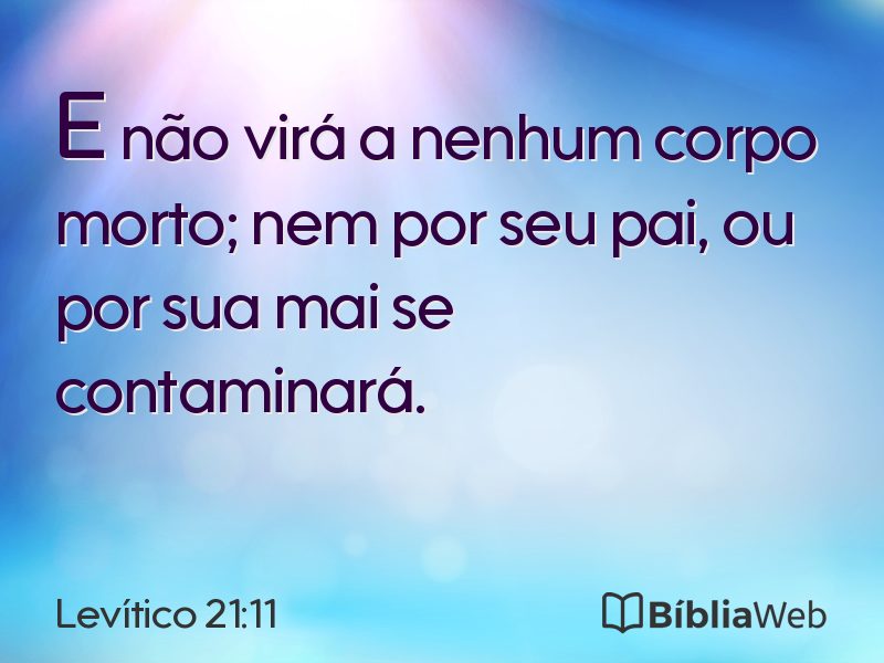 Levítico 21:11 em imagem para compartilhar