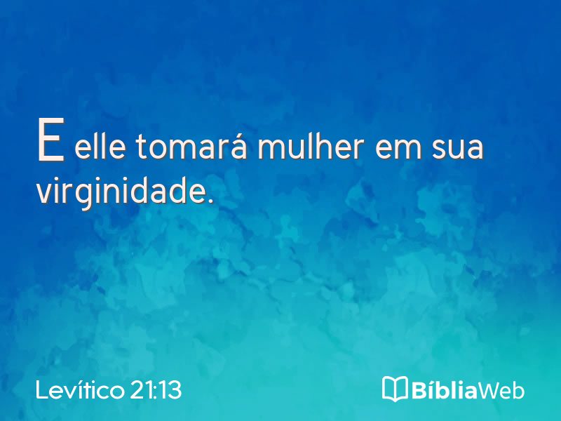 Levítico 21:13 em imagem para compartilhar