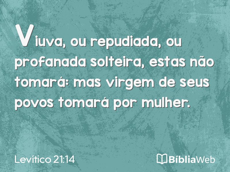 Levítico 21:14 em imagem para compartilhar