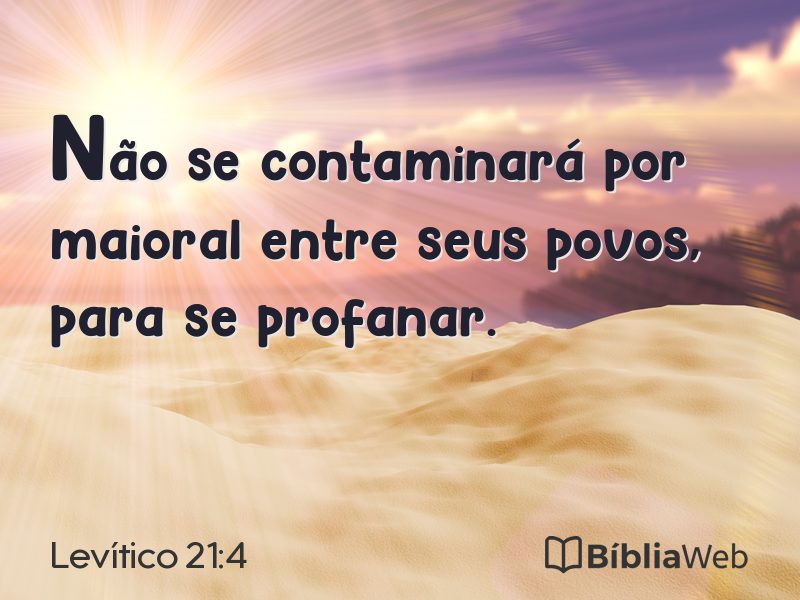 Levítico 21:4 em imagem para compartilhar