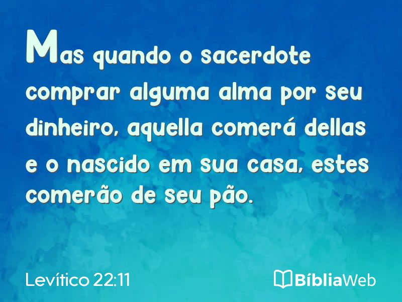Levítico 22:11 em imagem para compartilhar