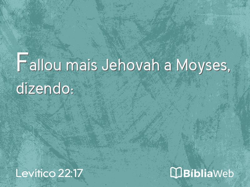 Levítico 22:17 em imagem para compartilhar
