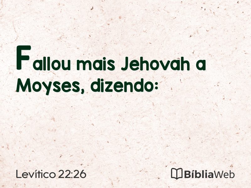 Levítico 22:26 em imagem para compartilhar