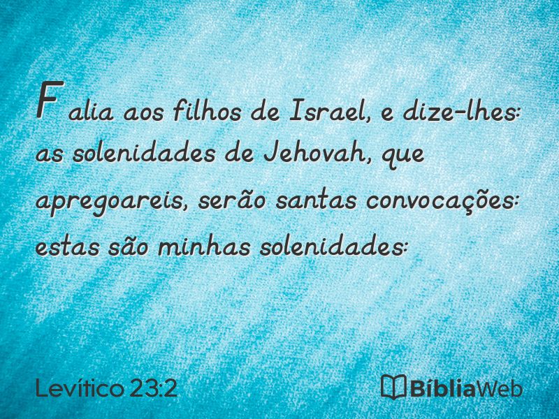 Levítico 23:2 em imagem para compartilhar