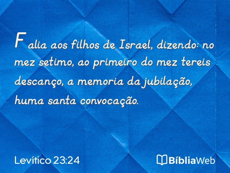 Levítico 23:24 em imagem para compartilhar