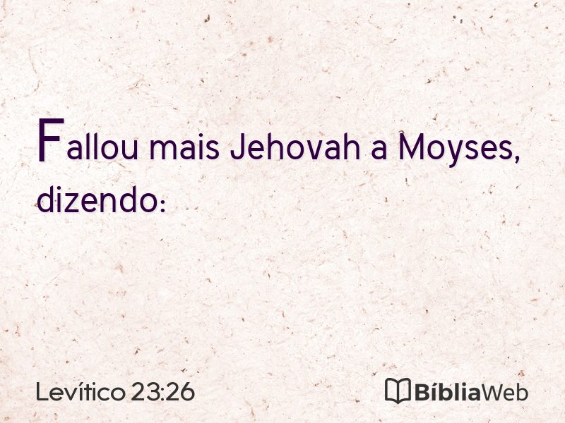Levítico 23:26 em imagem para compartilhar