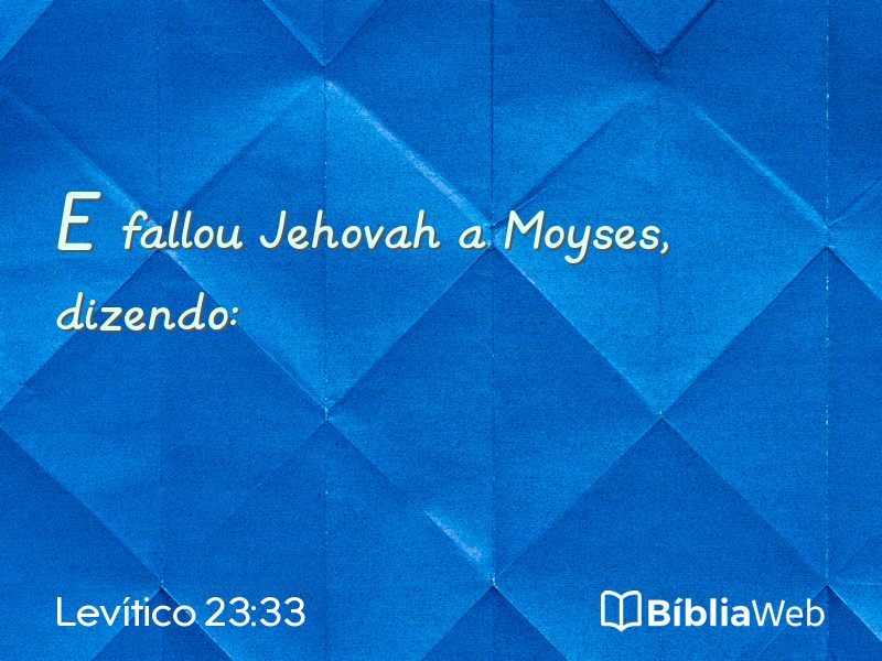 Levítico 23:33 em imagem para compartilhar