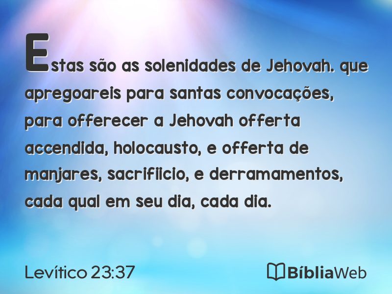 Levítico 23:37 em imagem para compartilhar