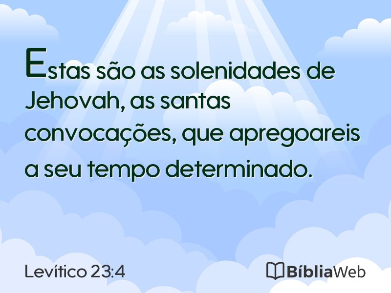Levítico 23:4 em imagem para compartilhar