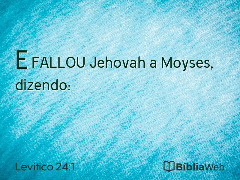 Levítico 24:1 em imagem para compartilhar