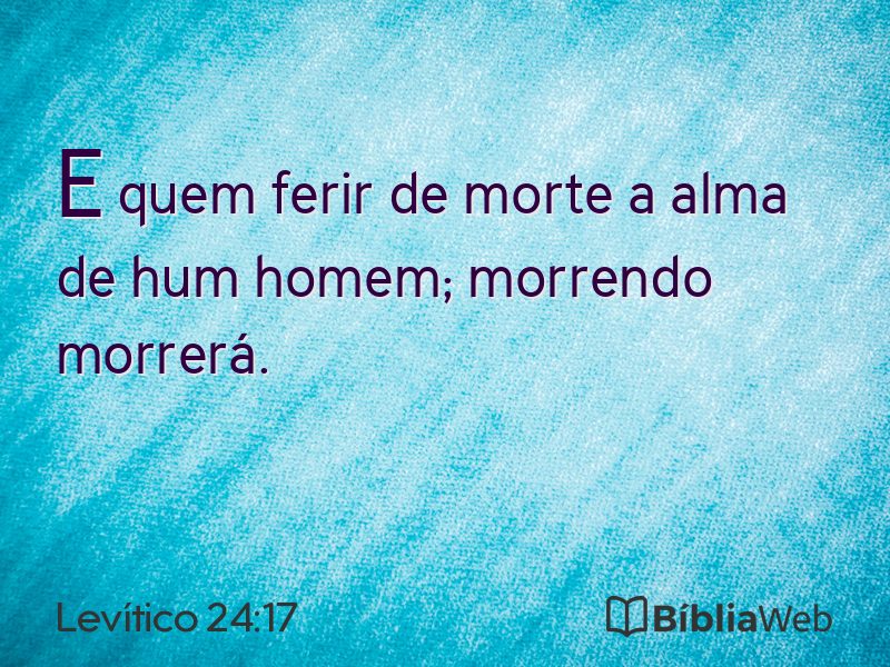 Levítico 24:17 em imagem para compartilhar
