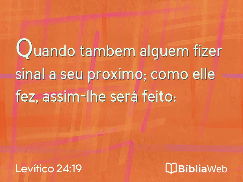 Levítico 24:19 em imagem para compartilhar