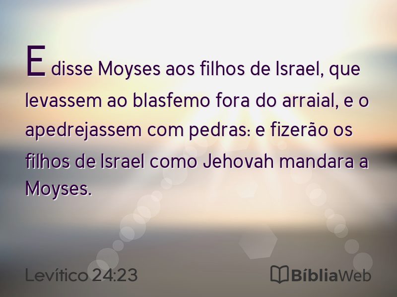 Levítico 24:23 em imagem para compartilhar