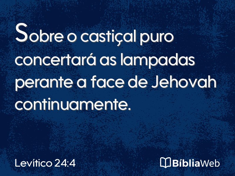 Levítico 24:4 em imagem para compartilhar