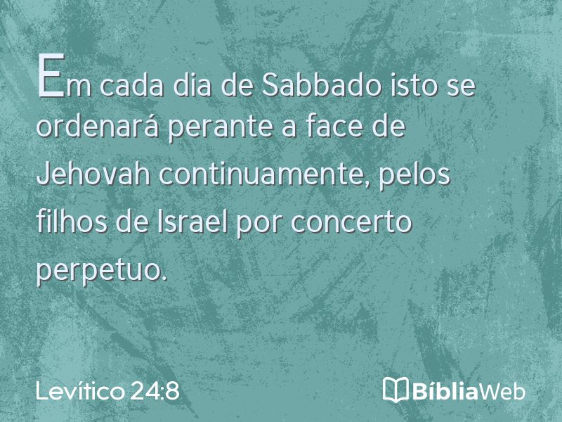 Levítico 24:8 em imagem para compartilhar