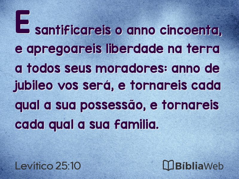 Levítico 25:10 em imagem para compartilhar